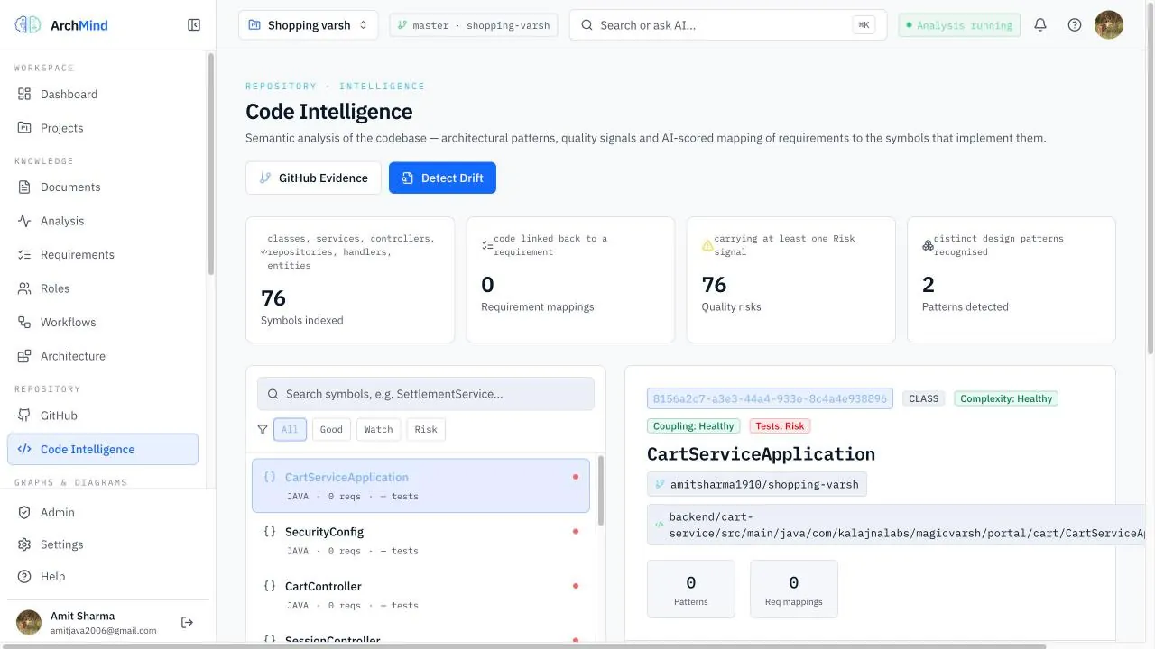 ArchMind code intelligence
